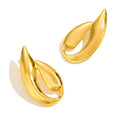 MICCI New Arrival Irregular Tarnish Free Jewelry Stainless Steel Gold Plated Custom Earrings Women