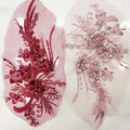 Wholesale Many Color Stock Garment  Accessories Mesh DIY Lace 3D Embroidery Applique Patch for Dress