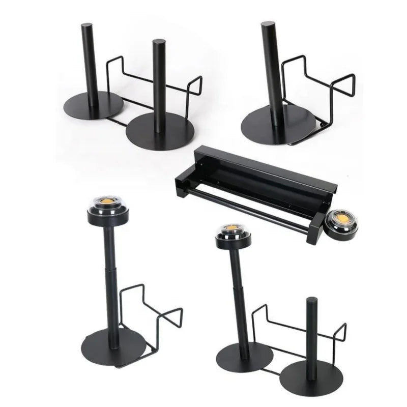 RH-RBD-BK Supermarket Vegetable Rack Fittings Black Color Popular Roll Bags Dispenser Rack