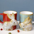 Easter Gift Cute Ceramic 3d Rabbit Mug Decorative Animal Couple Mugs