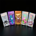 Clear Hologram Zipper Bags Laser Custom Plastic Zip Lock Mylar Packaging Holographic Mini Ziplock Bag