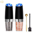 Customizable LOGO Gift Box Electric Salt and Pepper Grinder Sets Automatic Gravity Pepper Mill with Adjustable Coarseness