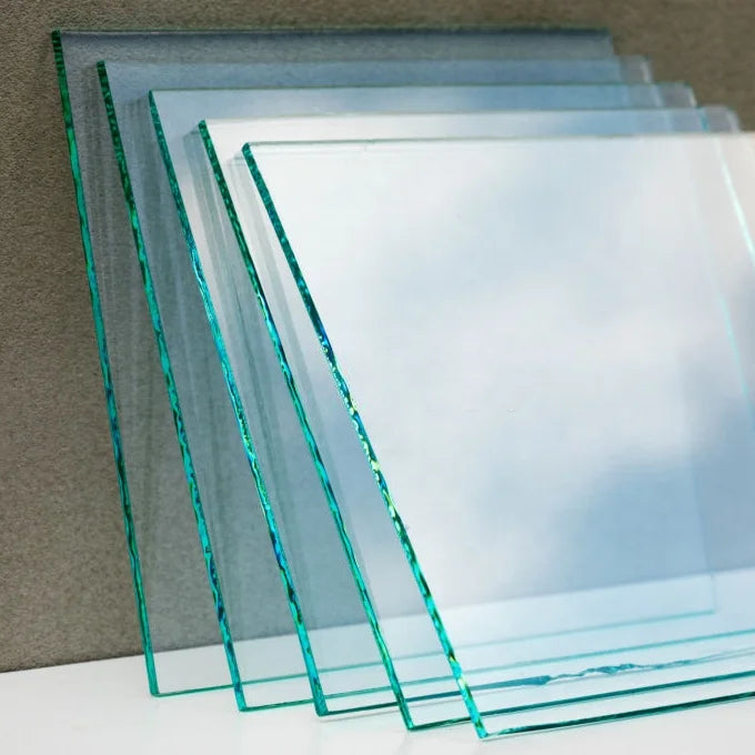 12mm Solid Transparent Tempered Glass Panel for Balustrade Hospital Bathroom Staircase Entry Hotel Curtain Wall Hall Decoration