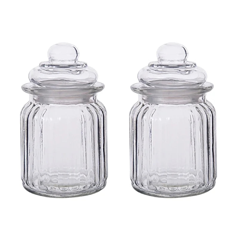 Luxury Wholesale Screw Lid Glass Container Food Canning Candle Making Jar 8oz Glass Straight Sided Glass Jars 8oz
