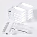 Acrylic Desktop Business Card Table Number Holder Stand V Shape Office Desk Name Plate Wholesale Sign Holder Clear Stand Holder