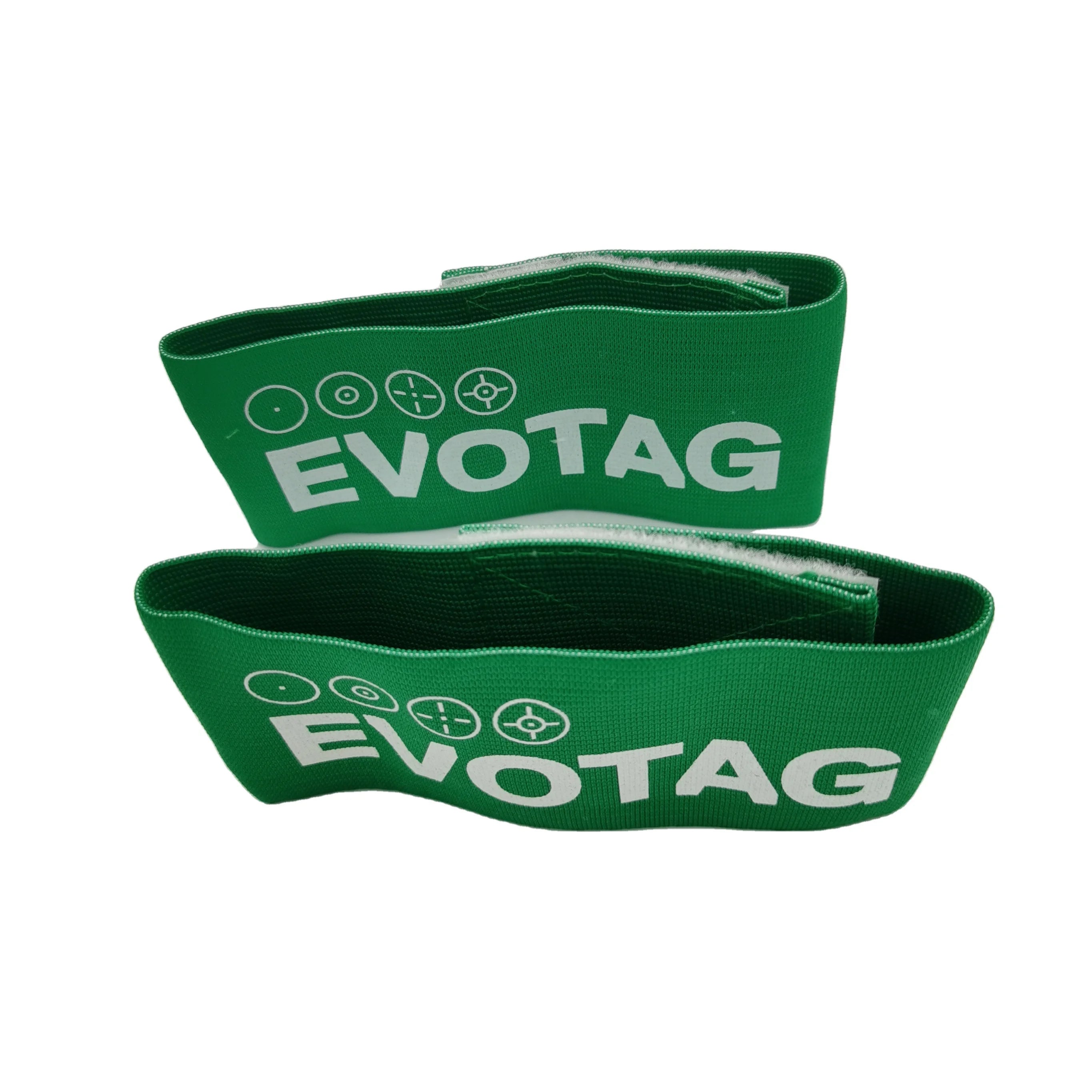 33*7 cm OEM logo Adjustable Elastic Nylon Soccer Training Bands Arm Band for Leader Competition Football Captain Armband