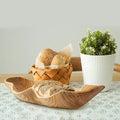 Wholesale  Wooden Bowl Creative Large Dried Fruit Plate Wooden Dough Bowl Rustic Wooden Bowl
