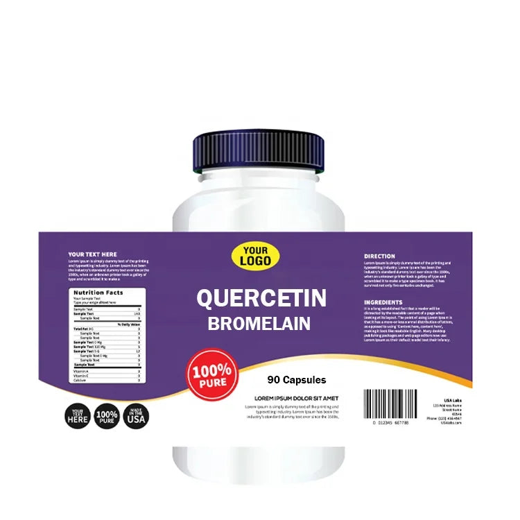 Faitury Private Label Quercetin Bromelain Capsules Quercetin with Bromelain Capsules