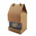Customized Luxury Kraft Paper Bag Clear Window UV Advantage Foil Free Gift Boxes for Small Businesses Original Factory Embossing