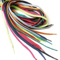 YH Reflective Running Shoelaces 9mm Flat Polyester Rope 50-180cm 18 Colors for Sneakers Shoes