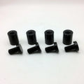 Factory Direct Shiny Black 19*25 Wall Mounted Standoffs for Acrylic Holder Anodized Aluminium Fasteners