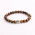 Factory Direct Making Cheap Natural Amazonite Stone Zinc Alloy Buddha Peace Life Tree  Charm Elastic Beads Bracelet Women Men