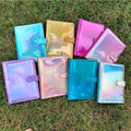 Wholesale Holographic Custom A5 Binders 6 Ring Binder A5 Budget Binders with Zipper Envelope