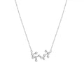 ACME 925 Sterling Silver Constellations Choker Necklace Pisces Delicate Zircon Scorpio Astrology  Zodiac Personalized  Women