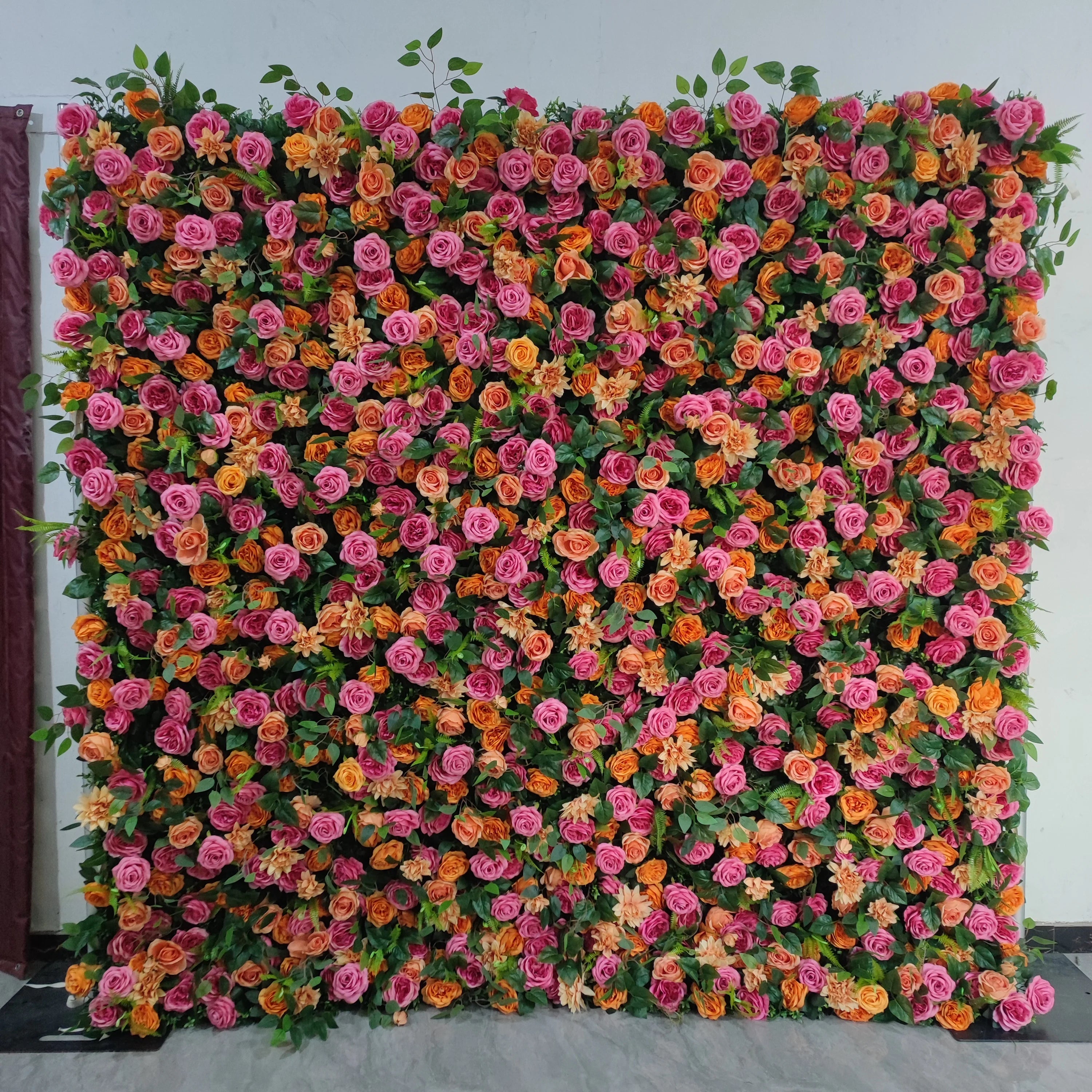 DKB New Design Square Flower Walls Real-Looking Artificial Flower Backdrop for Decor Party Events Wedding
