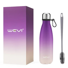 500ml Double-Wall Vacuum Stainless Steel Water Bottle Heat Preservation 12-24 Hours Thermal Insulation Minimalist Design