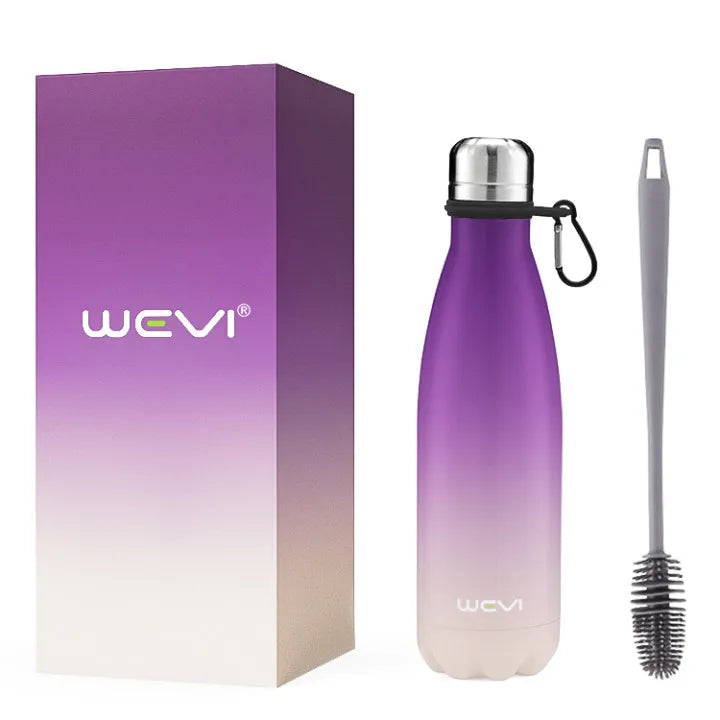 500ml Double-Wall Vacuum Stainless Steel Water Bottle Heat Preservation 12-24 Hours Thermal Insulation Minimalist Design