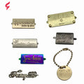 New Design Custom 3D Zinc Metal Handmade Handbag Tags Letter Pattern logo Custom Engraved Metal logo Label for Bag/Garments