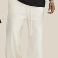 Bulk Wholesale New Design Plain Solid Color Casual Men's Stacked Pants Patchwork Baggy Custom Flare Sweatpants