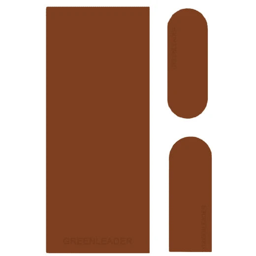 Custom GreenLeader Eco-Friendly Nature Rubber Yoga Mat-Premium Large 185x68cm Anti-Slip Durable Chocolate Brown Beige Print