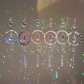 Rainbow Maker Natural Crystal Suncatchers Crystal Hanging Crystal Circle Sun Catcher rainbow Prism