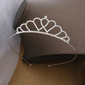 AA01431 Korean New Metal Crystal Rhinestone Princess Birthday Performance Hairwear Temperament Crown