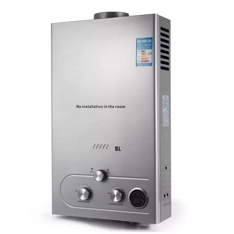 12L LPG Gas Water Heater Domestic Instant Tankless Propane Tankless Gas Water Heater