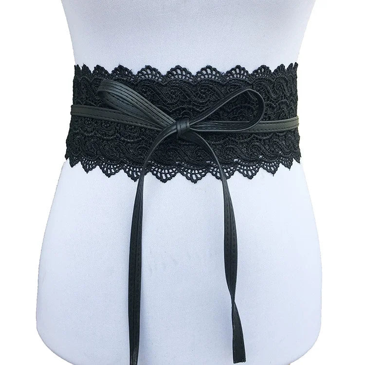 Customized Women Leather Dress Bowknot Belts Designer Belts Waist Belt Decoration for Daily Dress up