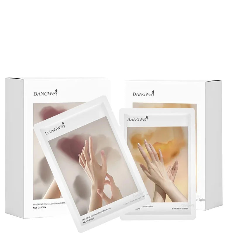 OEM BANGWEI Private Label Organic Anti Wrinkle Aging Smoothing Hand Skin Hand Mask Sheet 2024