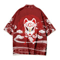 Custom Women Men Kimono Japanese Anime Cherry Blossom Print Samurai Haori Coat for Cosplay