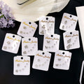 SC 2025 Trend Fashion Geometric Zircon Three-Piece Ear Set Environmental Color Allergic Earrings Gifts for Women to My Dauther