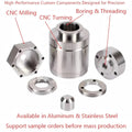 Custom Precision Aluminum Stainless Steel CNC Machining Parts | OEM CNC Turning Milling Drilling Components Automation Machinery