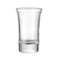 BLINKMAX Mini Thick Bottom 1oz 2oz Shot Glass with Golden Rim Reusable and Sublimation Vodka Whiskey Tequila Spirits Glasses
