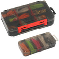 WEIHE 35pcs/75pcs Fishing Tackle Combo Soft Fishing Lure Jig Hook Metal Spoon Bait Lure Kit Accessory Set