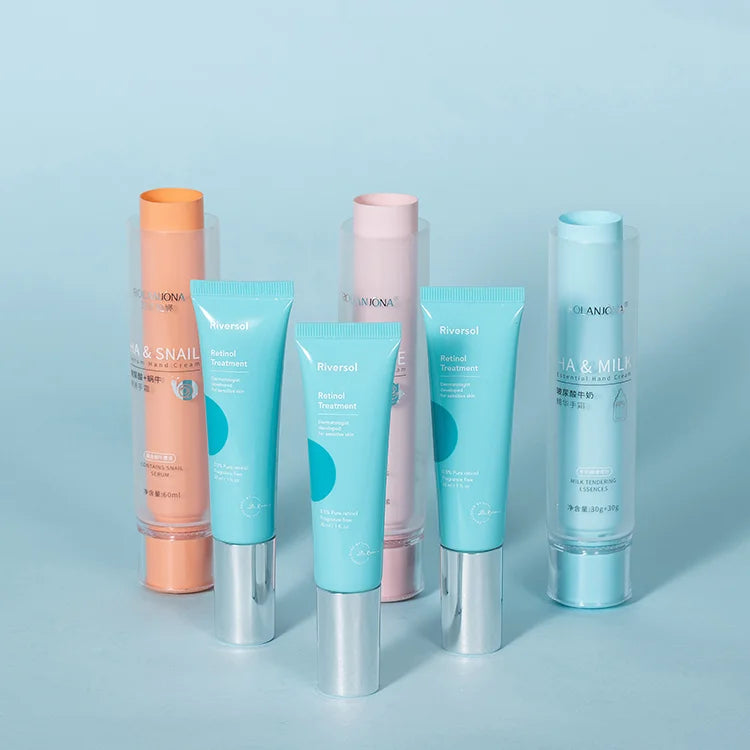 New Design White Eco Plastic Empty Packaging Tube Flip Top Cap for Skin Care BB CC Cream Lotion Pump Tube 30ml-150ml Custom Size
