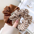 Custom Printed Fancy Cotton Ponytail Holder Hair Scrunchies Beautiful Elastic Hair Bands
