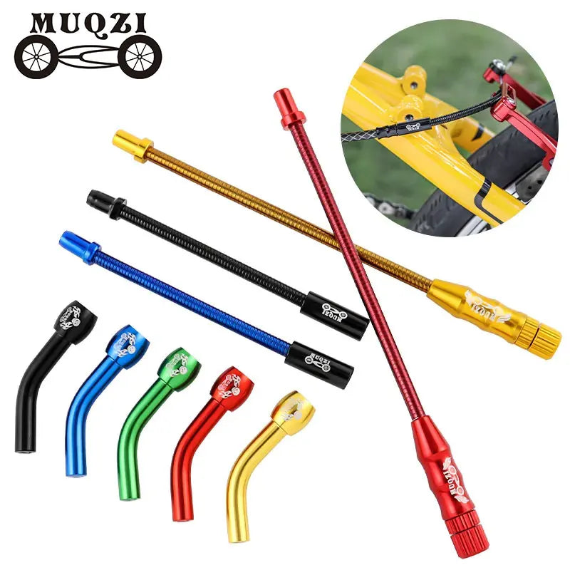MUQZI Bicycle Rear Shifting Line Pipe Extension MTB Bike Brake Cable Protector Adjustable V Brake Noodles Spring