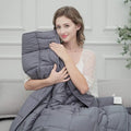 Factory Supply Custom Premium Heavy Glass Beads Cotton Adults Weighted Blanket
