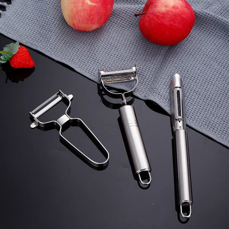 Kitchen Gadgets Multi-functional Double Head Planer Stainless Steel Vegetable&fruit Peeler Kitchen Tools Ggadgets