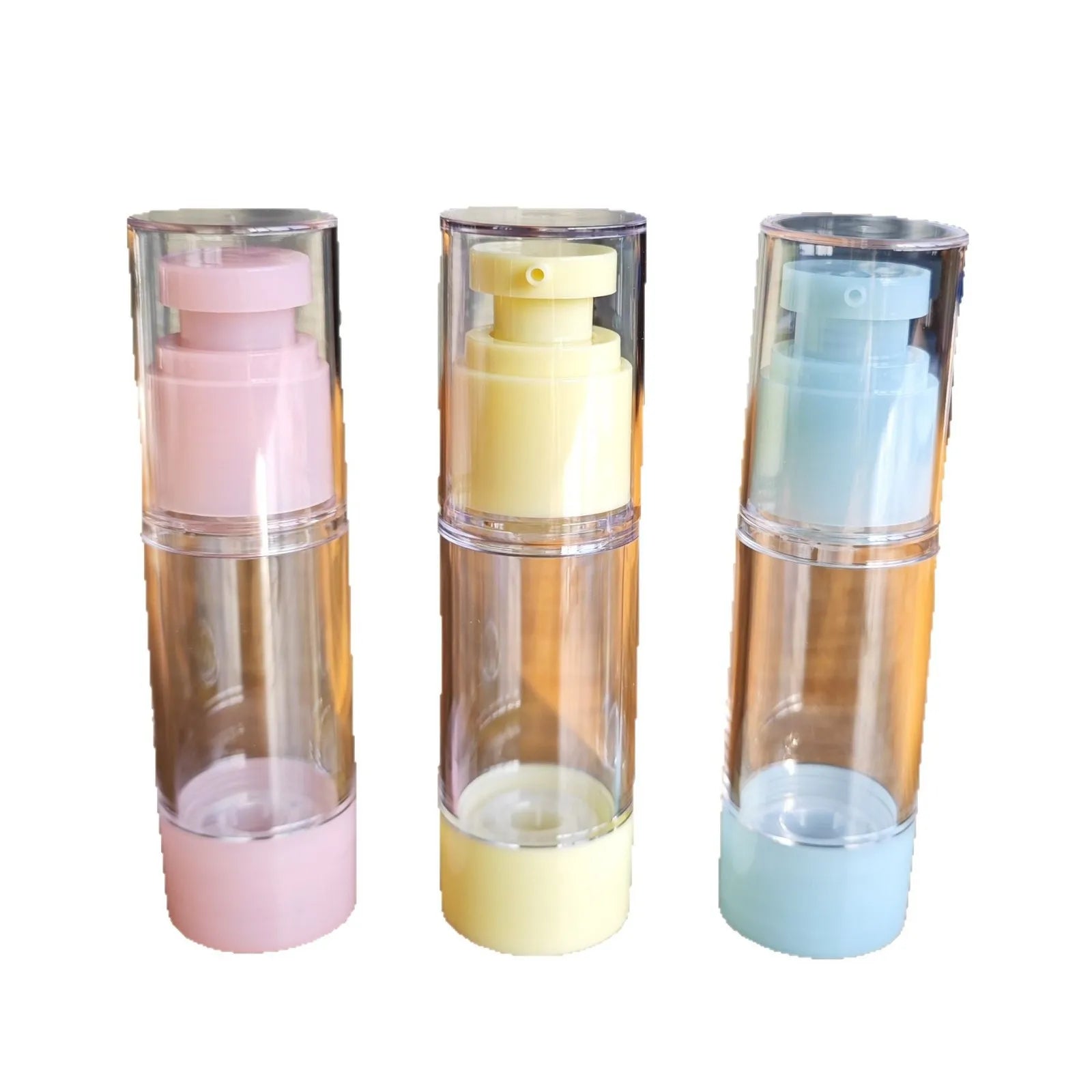 Candy Color 15ml/30ml/50ml/80ml/100ml/120ml Vacuum Spray Lotion Bottle for Skin Care Eye Cream Perfume Airless Travel Bottle