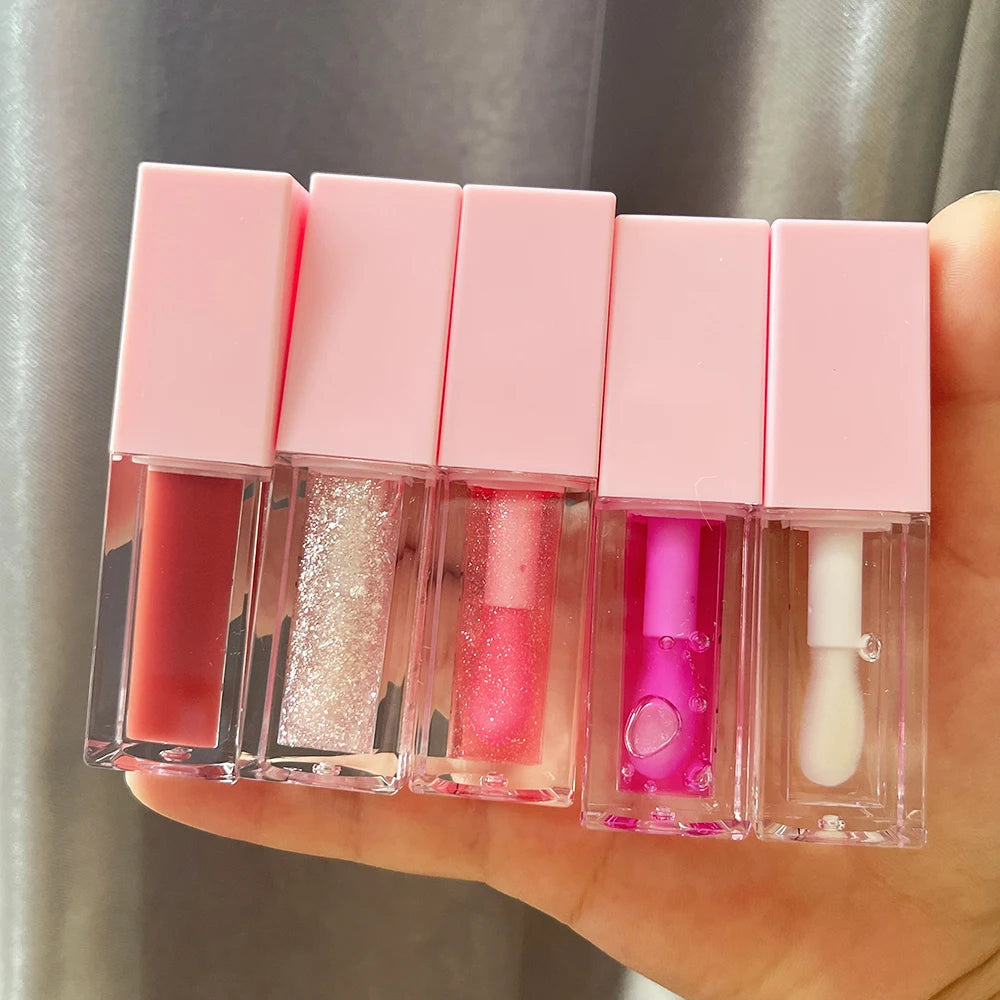 Wholesale Hot Selling Glitter Lip Plump Oil Private Label Fruit Flavor Color Changing Vegan Moisturizing Lip Plumper Oils