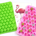 008 55 Cavities Hearts Shape Silicone Chocolate Mold Kitchen Baking Utensils Soap Mold Trays