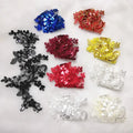 Shiny Sequins Border Lace Mirror Embroidery Patch for Wedding Dresses Children's Dresses Shoes Bags-100% Polyester DIY Applique