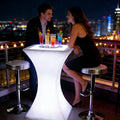 Outdoor Event Party Lounge LED Light-Up Cocktail Bar Furniture Lightweight Bar Tables and Chairs