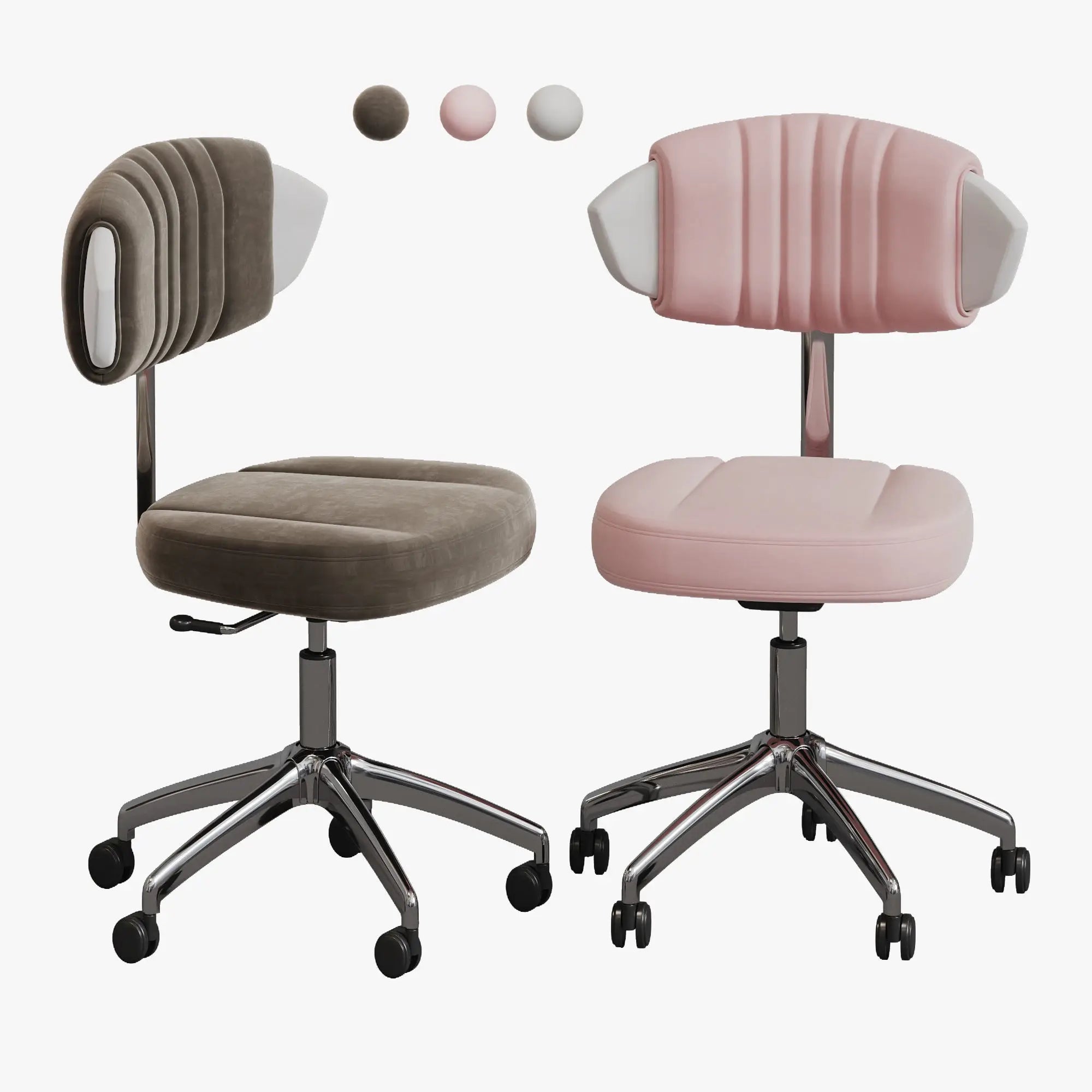 Beauty Technical Stool Customer Manicure Chair Salon Nail Chair with Backrest and Wheels