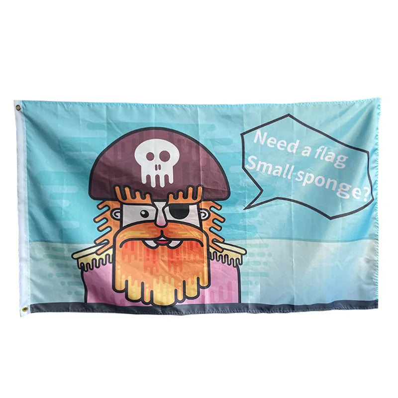 3x5ft Good Quality 100% Polyester Manufacturer Wholesale Outdoor Cartoon Custom Flags Banners