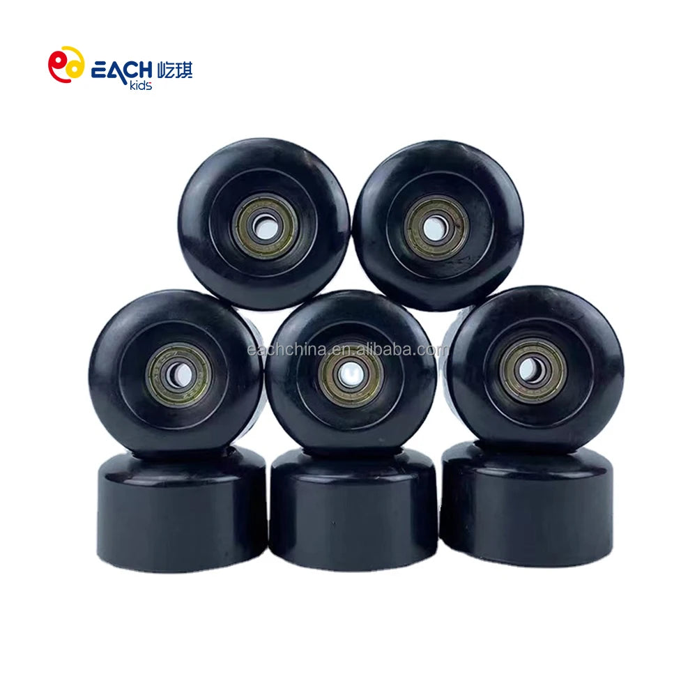EACHkids Wholesale Inline Quad Skate Wheels 4 Carbon 58*32mm with PVC Outsole Flashing Feature for Roller Skates Shoes