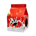 Bulk Order Price Corrugated Paper Milk Box Cat Scratcher Board With Catnip Cat Litter Toy and Claw Sharpener Packed in Carton
