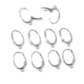 6pcs (3pairs) 19x12mm Rhodium Plated Ear Hooks Earring Wires DIY Jewelry Making Accessories Handmade Women Earrings Findings