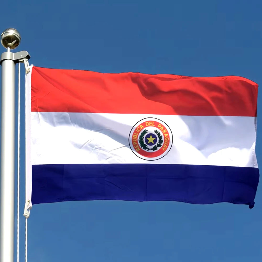 Paraguay flag 3*5ft World flags Cup soccer teams scarf flag outdoor Paraguay car cover flag